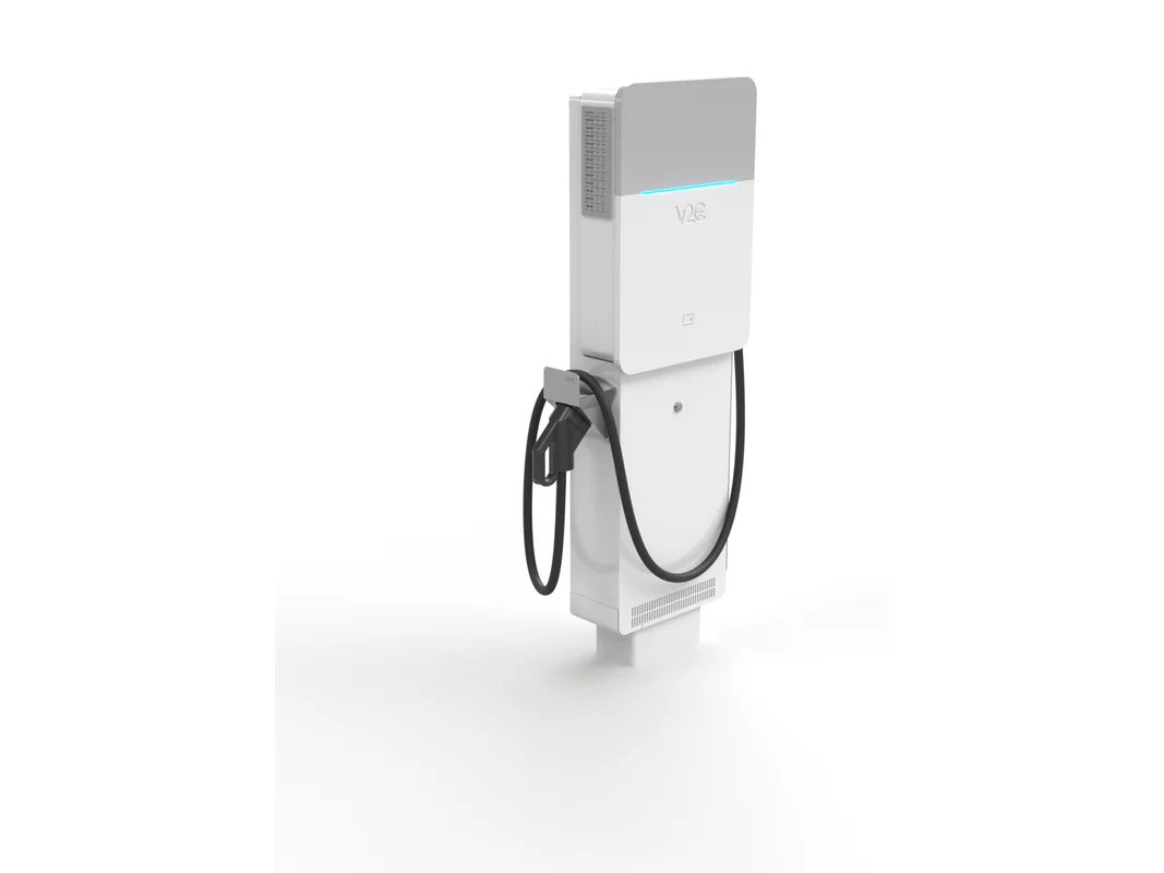 Borne de recharge V2C sur pied à un point de charge