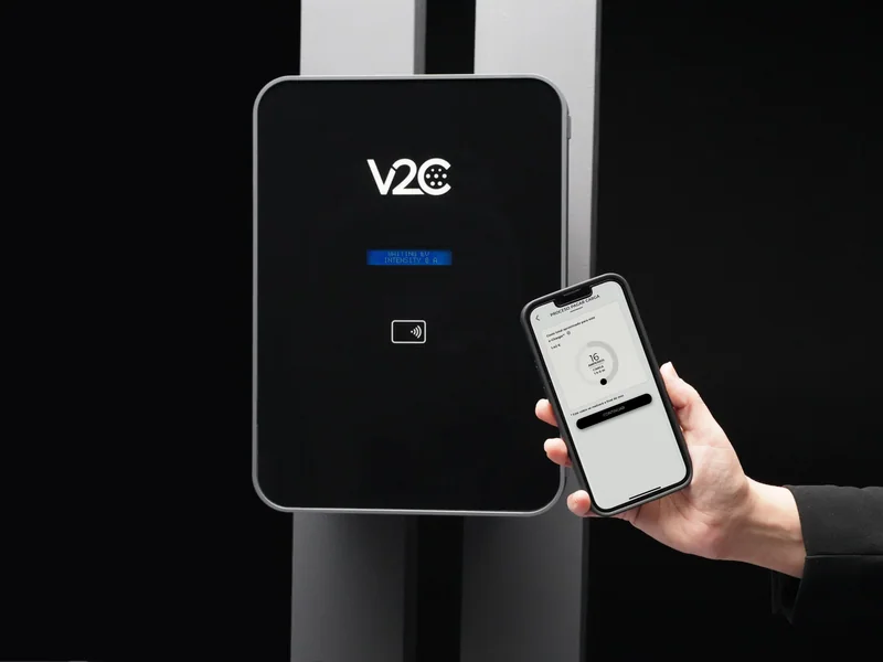 Borne de recharge V2C Trydan avec application mobile